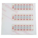 RS PRO Temperature Sensitive Label 135 °C to 160 °C Non-Reversible 6 Levels 10 Labels 32mm x 12mm 285-958