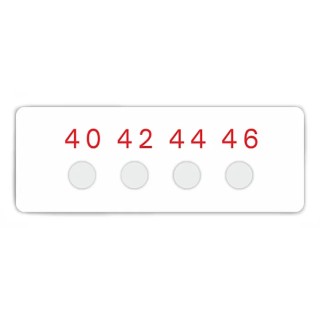 RS PRO Temperature Sensitive Label Circular 40°C to 46°C 4 Levels, 10 Labels 286-080
