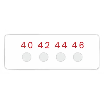 RS PRO Temperature Sensitive Label Circular 40°C to 46°C 4 Levels, 10 Labels 286-080