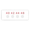 RS PRO Temperature Sensitive Label Circular 40°C to 46°C 4 Levels, 10 Labels 286-080
