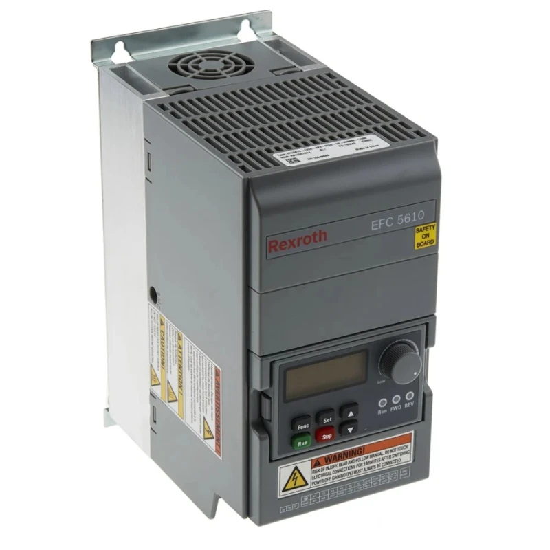 Bosch Rexroth 3 Phase Inverter Drive EFC5610-1K50-3P4-MDA-7P-NNNNN-L1NN 1.5 kW 380V AC 4 A PID Drive IP20 SIL 3 STO Certified