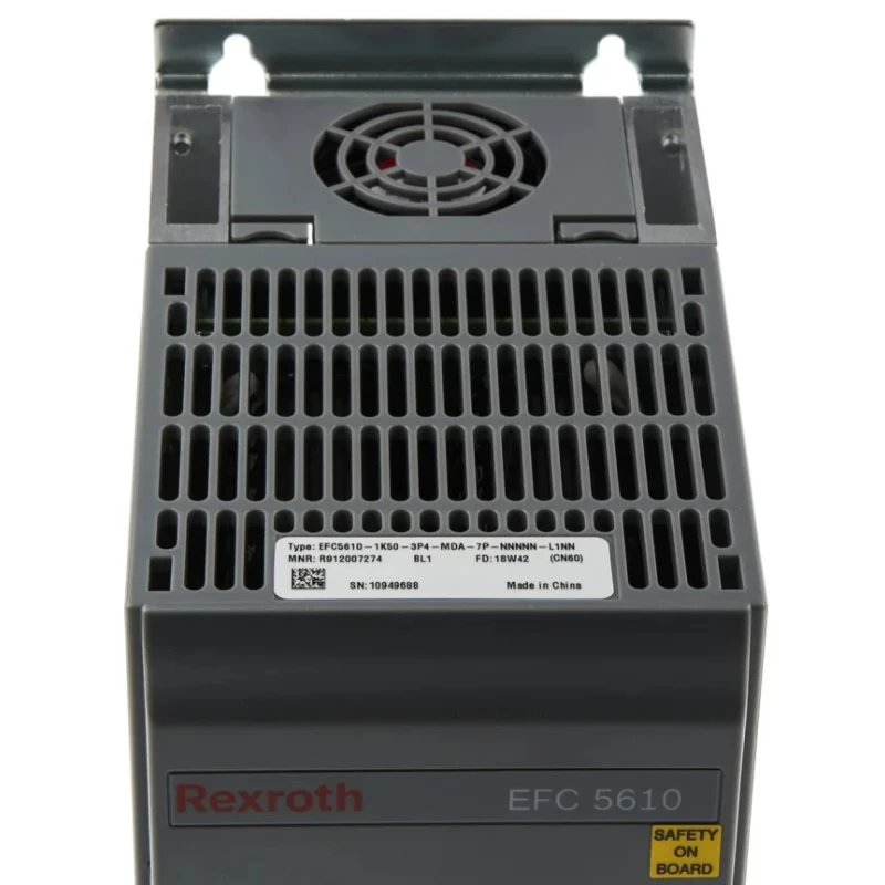 Bosch Rexroth 3 Phase Inverter Drive EFC5610-1K50-3P4-MDA-7P-NNNNN-L1NN 1.5 kW 380V AC 4 A PID Drive IP20 SIL 3 STO Certified