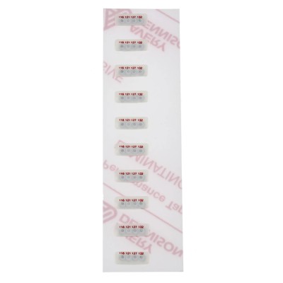 RS PRO Temperature Sensitive Label 4 Levels 116 °C to 132 °C Circular Self-Adhesive 10 Labels 286-125