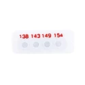RS PRO Temperature Sensitive Label 138 °C to 154 °C 4 Levels 10 Labels Circular Self-Adhesive Non-Reversible 11mm x 286-131