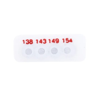 RS PRO Temperature Sensitive Label 138 °C to 154 °C 4 Levels 10 Labels Circular Self-Adhesive Non-Reversible 11mm x 286-131