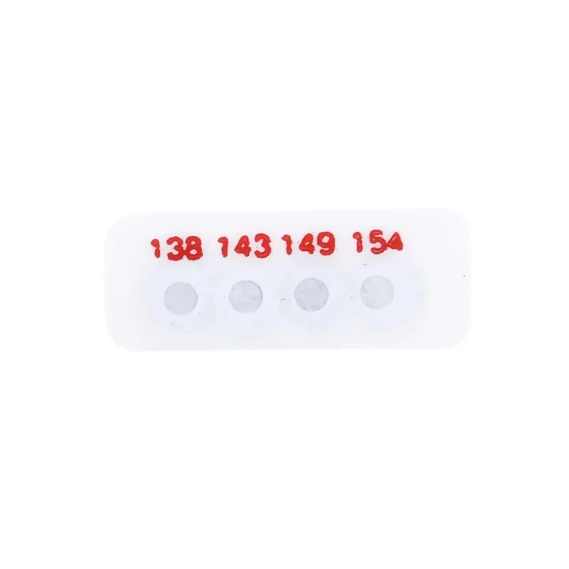 RS PRO Temperature Sensitive Label 138 °C to 154 °C 4 Levels 10 Labels Circular Self-Adhesive Non-Reversible 11mm x 286-131