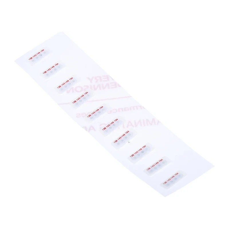 RS PRO Temperature Sensitive Label 138 °C to 154 °C 4 Levels 10 Labels Circular Self-Adhesive Non-Reversible 11mm x 286-131