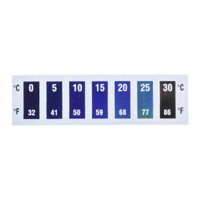 RS PRO Reversibility Temperature Sensitive Label 0 °C to 30 °C 7 Levels 286-153