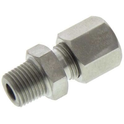 RS PRO Stainless Steel Compression Fitting for Use with Thermocouple or PRT Probe, RoHS Compliant 286-759