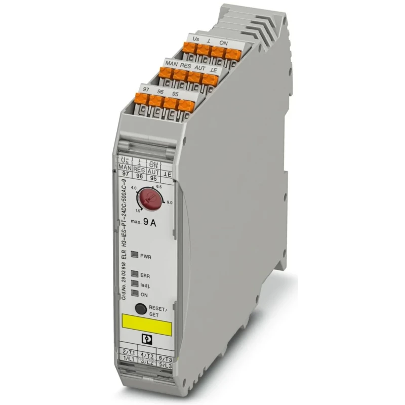 Phoenix Contact ELR H3-IES-PT-24DC Direct on Line Motor Starter 10W, 3 Phase, 550V AC, IP20 H3-IES-PT-24DC