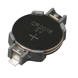 Takachi Electric Industrial Surface Mount Battery Holder for 2 x CR2016 Coin Cells 