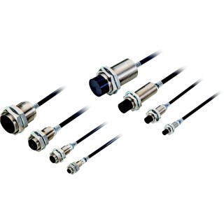 Omron Threaded Barrel Inductive Proximity Sensor M8 2-Wire 3V 3mm Detection Distance IP67 Brass Housing E2E-X3D28-T 2M
