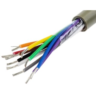 Alpha Wire Pro-Tekt Series Data Cable 2 Pairs 10 Cores 100 m Grey Sheath Polyvinyl Chloride B953101 GE033