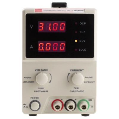 RS PRO Digital Bench Power Supply 1-Output 0 V AC to 60V, 300 W, 5 A Max 175-7366