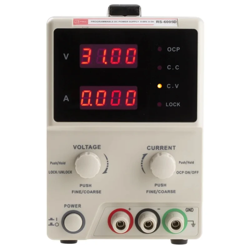 RS PRO Digital Bench Power Supply 1-Output 0 V AC to 60V, 300 W, 5 A Max 175-7366