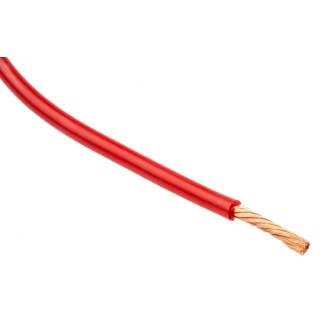 Staubli SiliVolt-1V Series Red Hook Up Wire 1.5kV Copper Conductor 651/0.07 mm Strands 25 m 175-7483