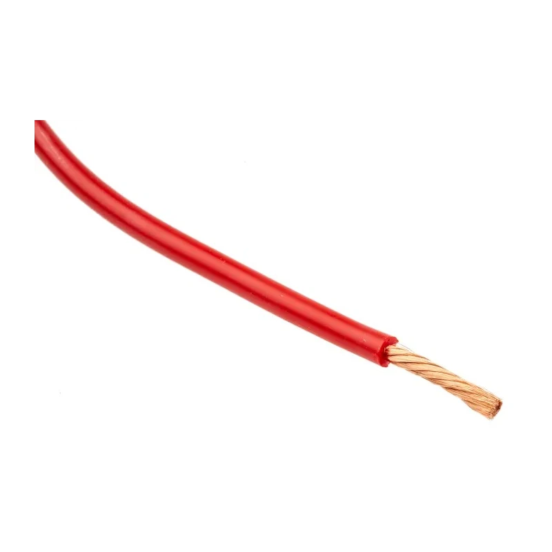 Staubli SiliVolt-1V Series Red Hook Up Wire 1.5kV Copper Conductor 651/0.07 mm Strands 25 m 175-7483
