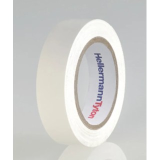 HellermannTyton White Electrical Tape 15mm x 10m PVC, Breakdown Voltage 40kV, Operating 710-00105 HTAPE-FLEX15-15x10-PVC-WH