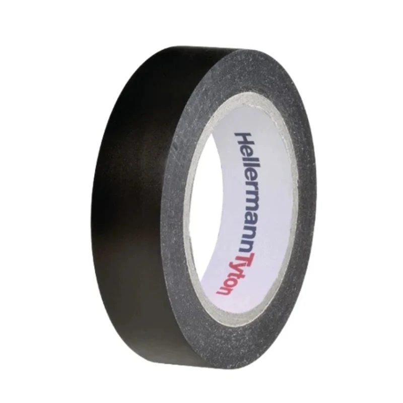 HellermannTyton HelaTape Flex Black Electrical Tape 15mm Width 10m Length PVC Insulation 710-00104 HTAPE-FLEX15-15x10-PVC-BK
