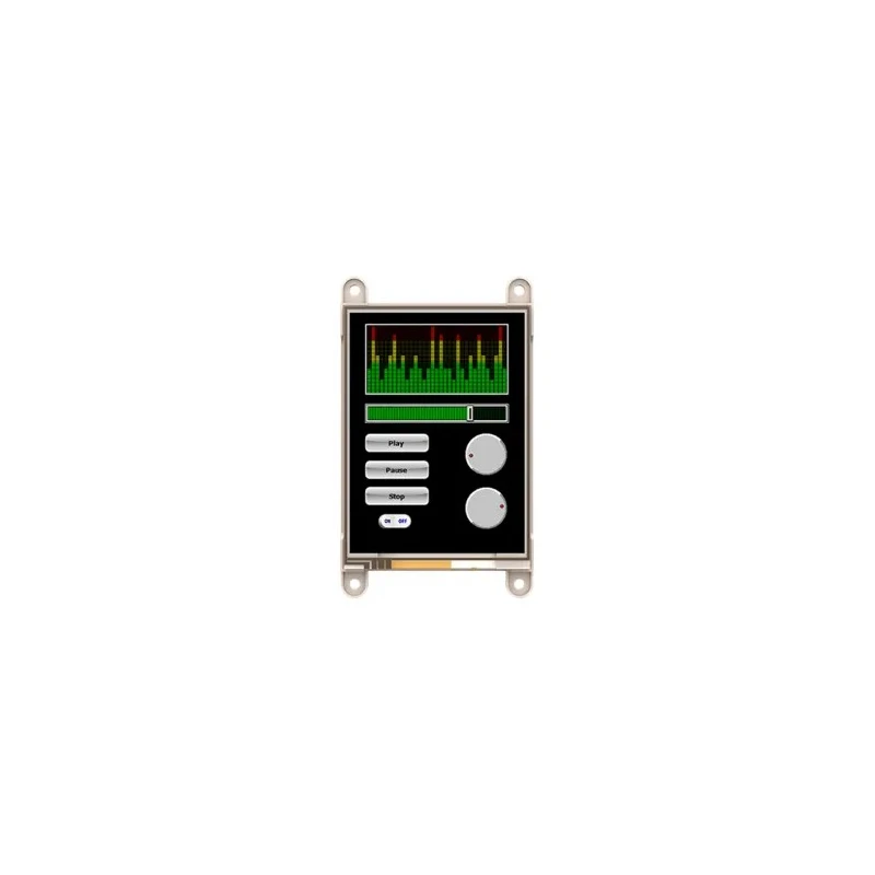 4D Systems Raspberry Pi Resistive Touch Screen Display Module Gen4 Diablo16 with 81.28 mm Screen gen4-uLCD-32PT-PI