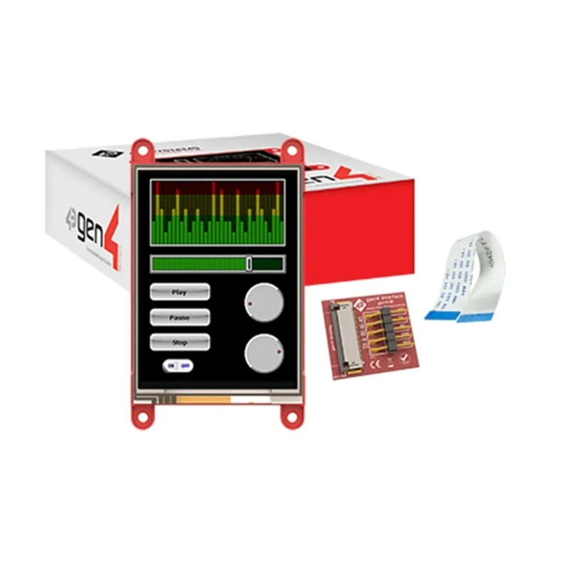 4D Systems LCD Display Module with Resistive Touch Screen 81.28 mm 240 x 320 Pixel gen4-uLCD-32PT-AR