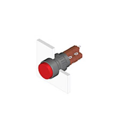 EAO Modular Switch Actuator Push Button Red for Use with Series 31 Switch 31-132.0252