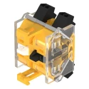 EAO Contact Block 250V ac 2 NO Spring Loaded Terminals 6A Current Rating 704.908.3