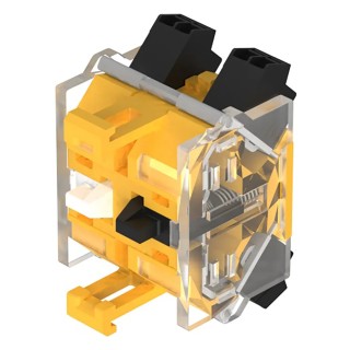 EAO Contact Block 250V ac 2 NO Spring Loaded Terminals 6A Current Rating 704.908.3
