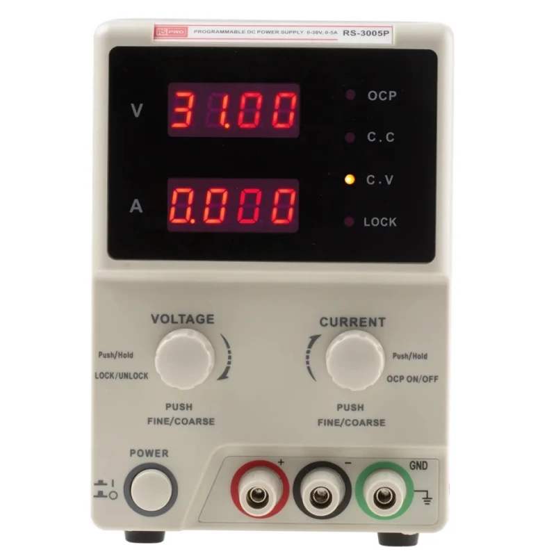 RS PRO Digital Bench Power Supply 1-Output 0 V dc to 30 V dc 150 W 5 A Max 175-7367