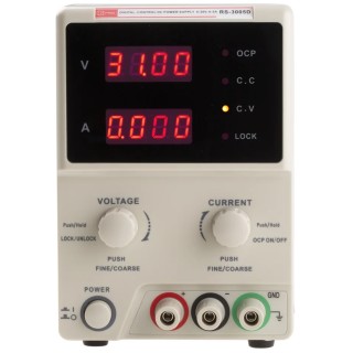 RS PRO Digital Bench Power Supply 0-30V DC 5A 150W 230V AC IEC 320 C14 RS3005D 175-7368