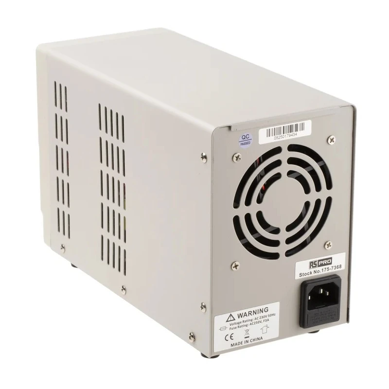 RS PRO Digital Bench Power Supply 0-30V DC 5A 150W 230V AC IEC 320 C14 RS3005D 175-7368