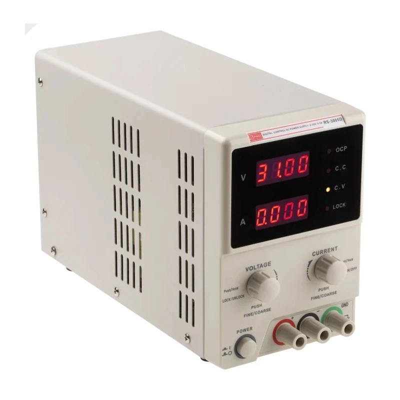 RS PRO Digital Bench Power Supply 0-30V DC 5A 150W 230V AC IEC 320 C14 RS3005D 175-7368