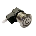 RS PRO Push Button Switch, Latching Operation, Panel Mount, 19.1 mm Cutout, SPST, IP67, 12 V dc 250 V ac 175-8065