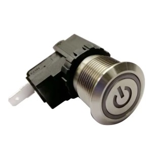 RS PRO Push Button Switch, Latching Operation, Panel Mount, 19.1 mm Cutout, SPST, IP67, 12 V dc 250 V ac 175-8065