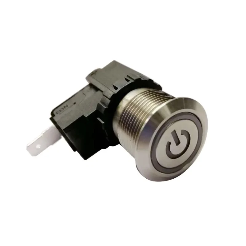 RS PRO Push Button Switch, Latching Operation, Panel Mount, 19.1 mm Cutout, SPST, IP67, 12 V dc 250 V ac 175-8065