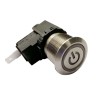 RS PRO Push Button Switch, Latching Operation, Panel Mount, 19.1 mm Cutout, SPST, IP67, 12 V dc 250 V ac 175-8065