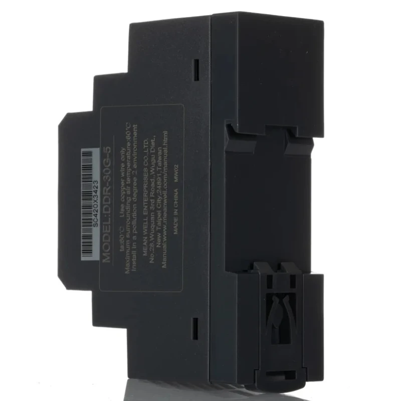 MEAN WELL DC/DC Converter, 5V DC Output, 9-36V DC Input, 6A Output Current, 30W Power, DIN Rail Mount, 85°C Max DDR-30G-5