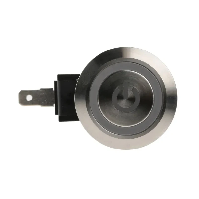 RS PRO Illuminated Push Button Switch, Latching, Panel Mount, 25.2 mm Cutout, SPST, White LED, IP67, 250 V ac 175-8166