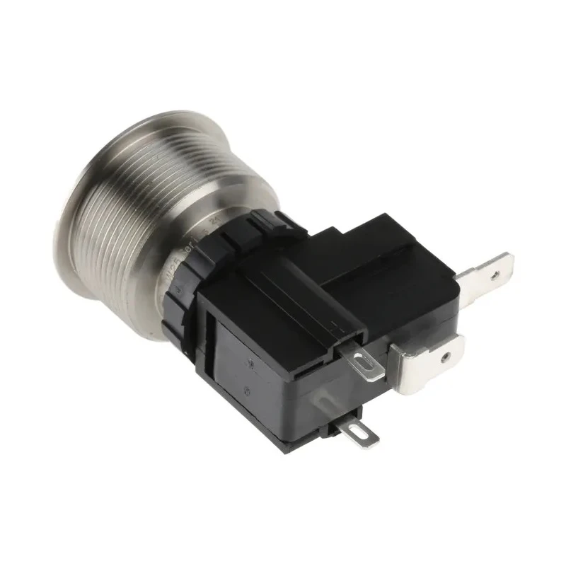 RS PRO Illuminated Push Button Switch, Latching, Panel Mount, 25.2 mm Cutout, SPST, White LED, IP67, 250 V ac 175-8166