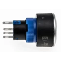 RS PRO Illuminated Momentary Push Button Switch Panel Mount SPDT White LED IP65 250V 3,5A 175-8251