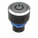 RS PRO Illuminated Momentary Push Button Switch, Panel Mount, 22.2 mm Cutout, SPDT, Green LED, IP65, 250 V AC 175-8257