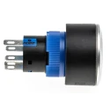 RS PRO Illuminated Momentary Push Button Switch, Panel Mount, 22.2 mm Cutout, SPDT, Green LED, IP65, 250 V AC 175-8257