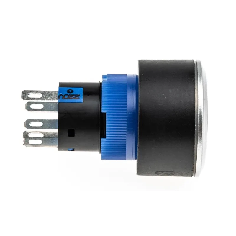 RS PRO Illuminated Momentary Push Button Switch, Panel Mount, 22.2 mm Cutout, SPDT, Green LED, IP65, 250 V AC 175-8257