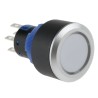 RS PRO Illuminated Momentary Push Button Switch Panel Mount DPDT Green LED IP65 22.2 mm Cutout 250 V 3, 5A 175-8324