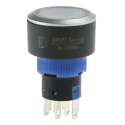 RS PRO Illuminated Momentary Push Button Switch Panel Mount DPDT Green LED IP65 22.2 mm Cutout 250 V 3, 5A 175-8324