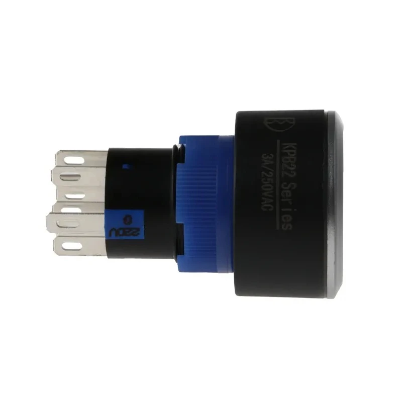 RS PRO Illuminated Momentary Push Button Switch Panel Mount DPDT Green LED IP65 22.2 mm Cutout 250 V 3, 5A 175-8324