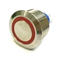 RS PRO Illuminated Push Button Switch, Momentary, Panel Mount, 25.2 mm Cutout, SPDT, Red LED, IP67, 250V AC 175-8330