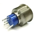 RS PRO Illuminated Push Button Switch, Momentary, Panel Mount, 25.2 mm Cutout, SPDT, Red LED, IP67, 250V AC 175-8330