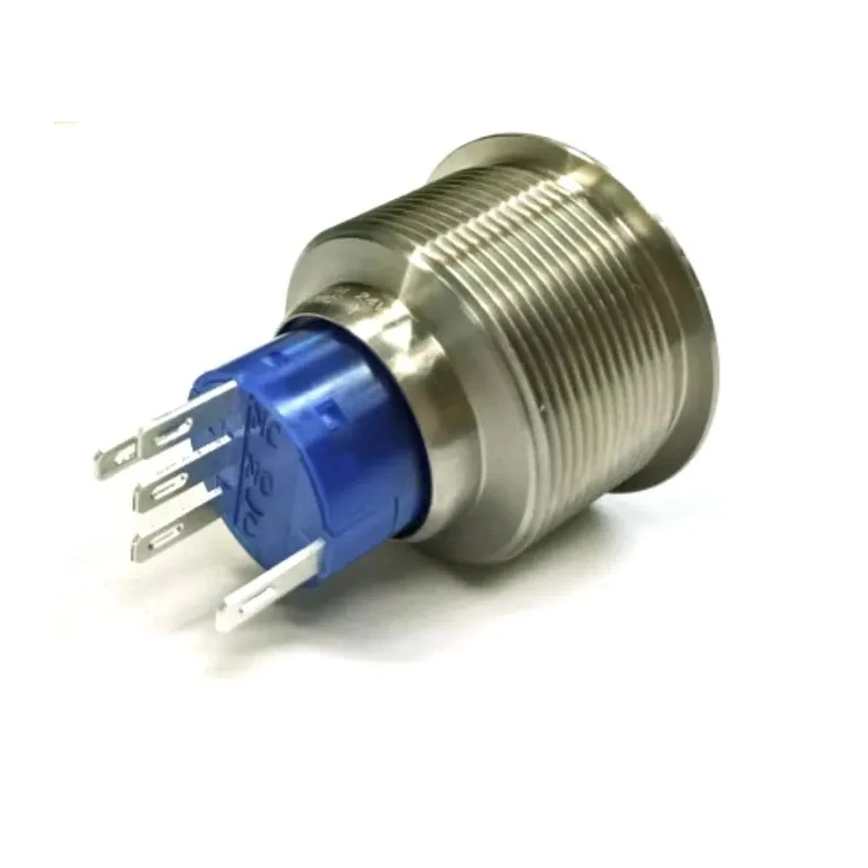 RS PRO Illuminated Push Button Switch, Momentary, Panel Mount, 25.2 mm Cutout, SPDT, Red LED, IP67, 250V AC 175-8330