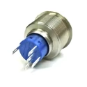 RS PRO Illuminated Push Button Switch Momentary Panel Mount SPDT Green LED 25.2 mm Cutout IP67 250 V AC 175-8344